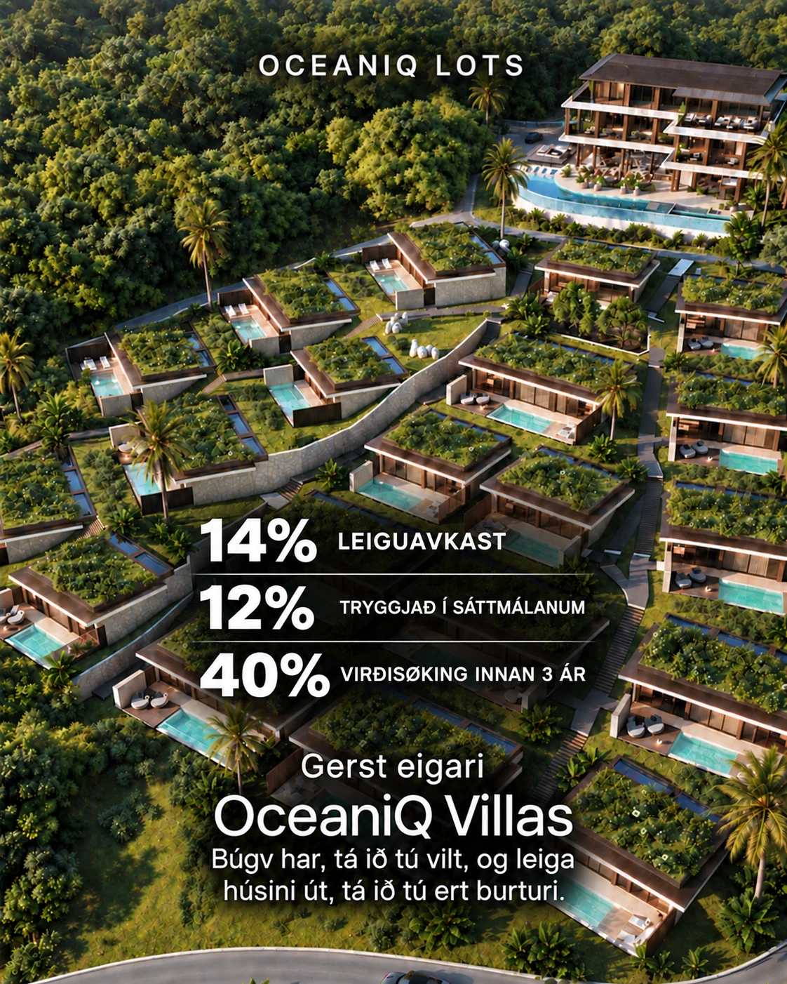 OceaniQ villas við grønum tøkum